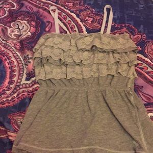 SOLD! Abercrombie ruffle tank